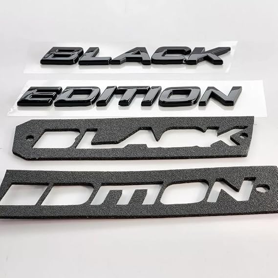 1x Black Edition Letters Emblem Badge Replacement for 2020-2021 Car Rear Decals Sticker (Gloss Black)