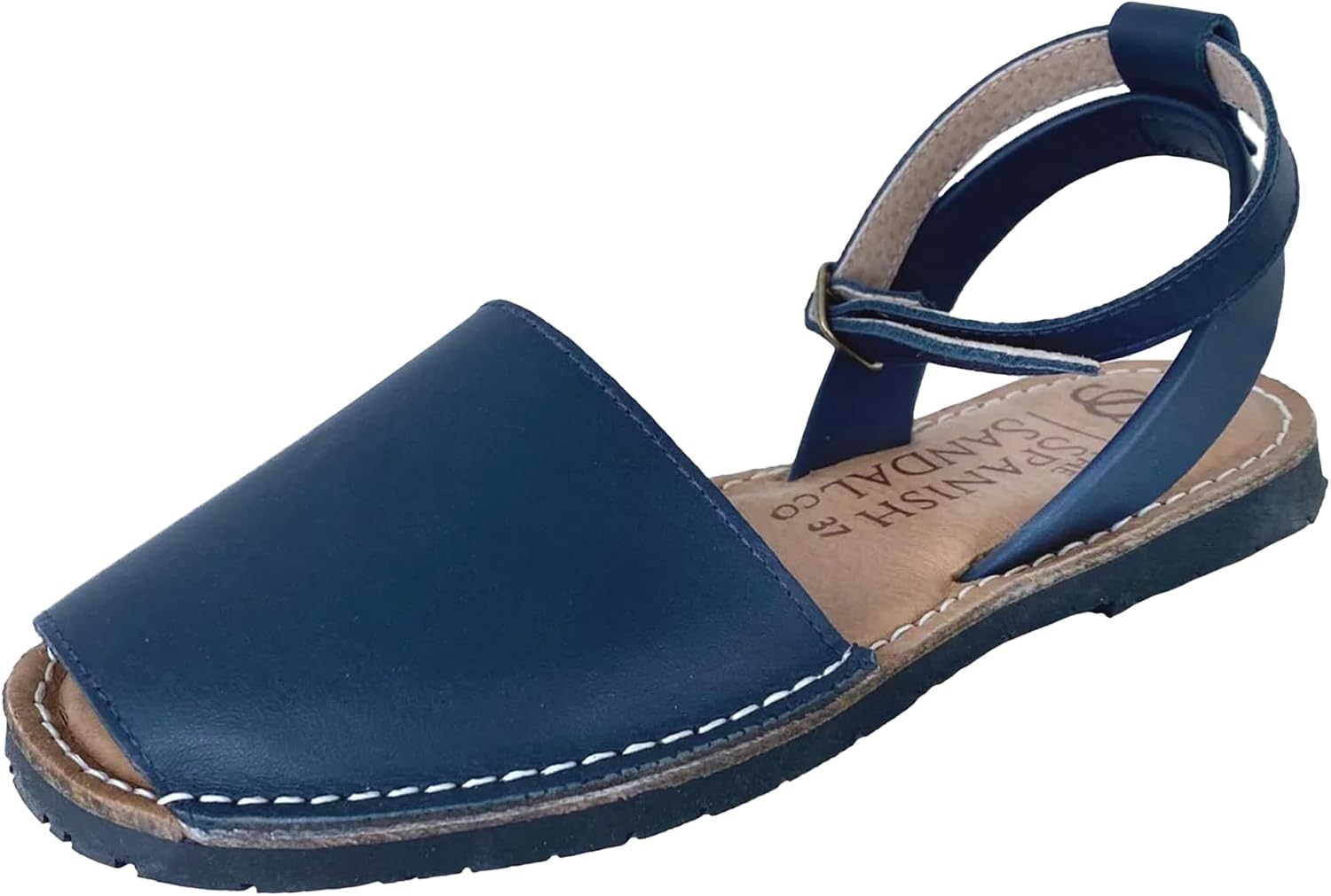 Classic Ankle Strap Sandals for Women, Dressy, Soft Leather, Removable Ankle Strap Flats for Women, Casual Flat Sandals