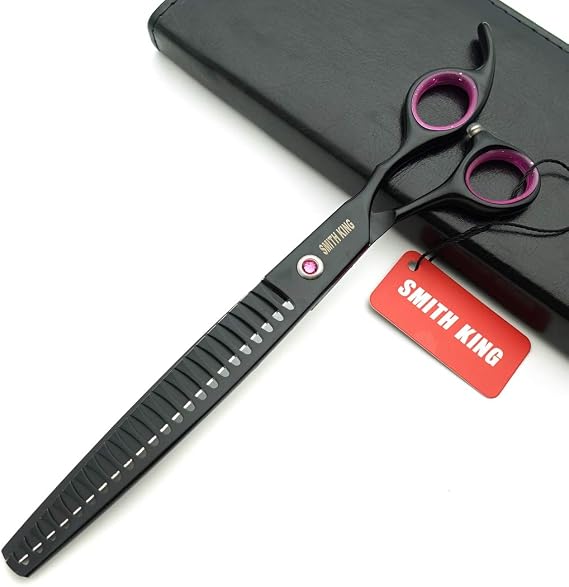 Smithking 8.0 inches Professional Dog Grooming Scissors Set chunkers Scissors