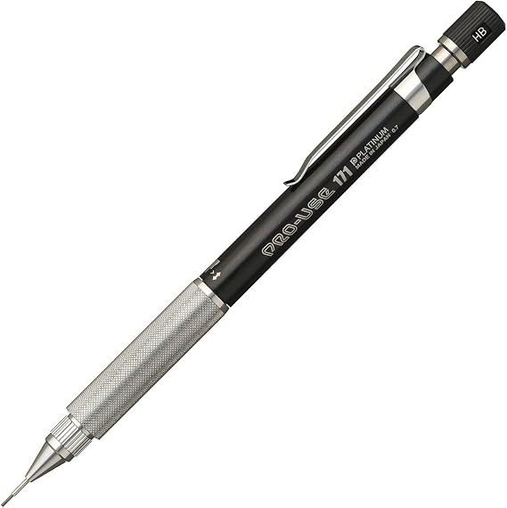 Platinum Mechanical Pencil Pro Use 171 0.7mm Black MSDA-1500C#1