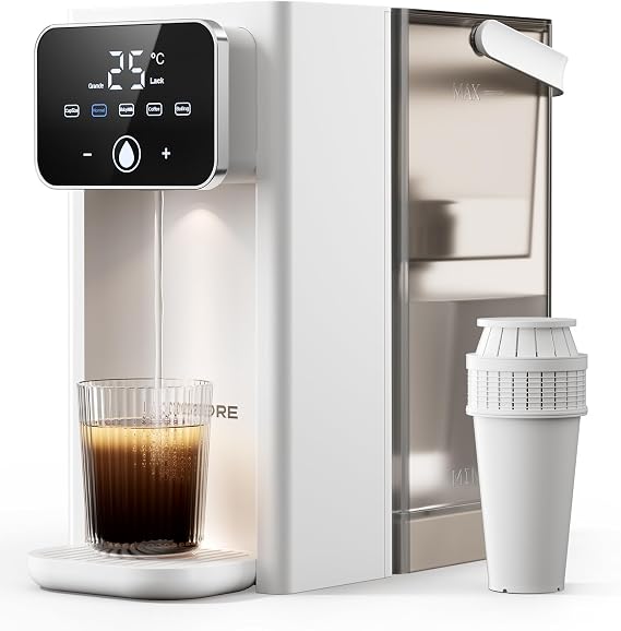 3L Instant Hot Water Dispenser, Water Dispenser with Filter, White