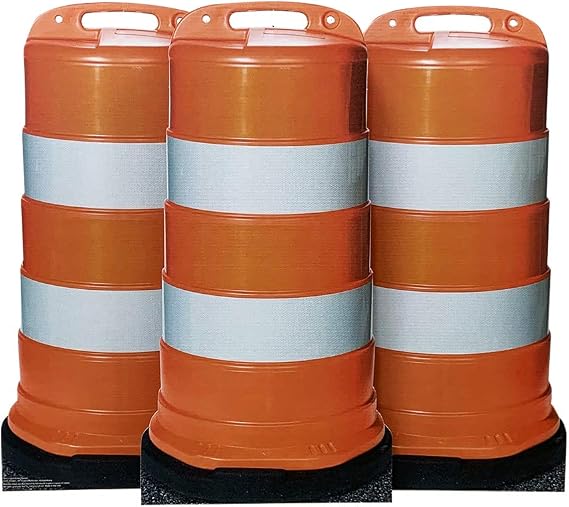 Cardboard People Construction Barrels (Set of Three) Life Size Cardboard Cutout Standup