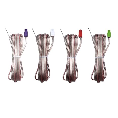 4X Speaker Woofer Sound Red Gray Wires Cords Cables Compatible with Sony Home Cinema System