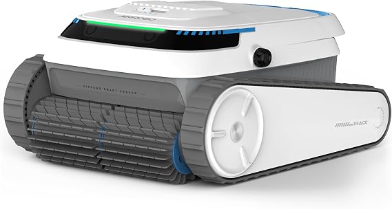 Cordless Robotic Pool Cleaner, Pool Vacuum Robot for Inground & Above Ground Pools, 5000GPH Suction, Smart Navigation for Floor/Wall/Waterline, 150m Filter, App Support, Self-Parking