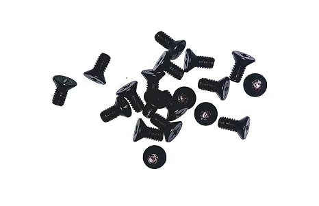8-32 x 3/8 Inch Phillips Counter Sunk Machine Screw 100 Pack Black Oxide