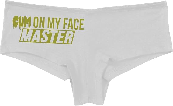 Knaughty Knickers Cum On My Face Master Cumslut Cumplay Slutty White Panties
