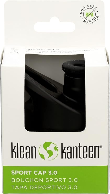 Klean Kanteen Sport Cap 3.0, Leak Resistant Water Bottle Cap with Safe and Soft Silicone Spout