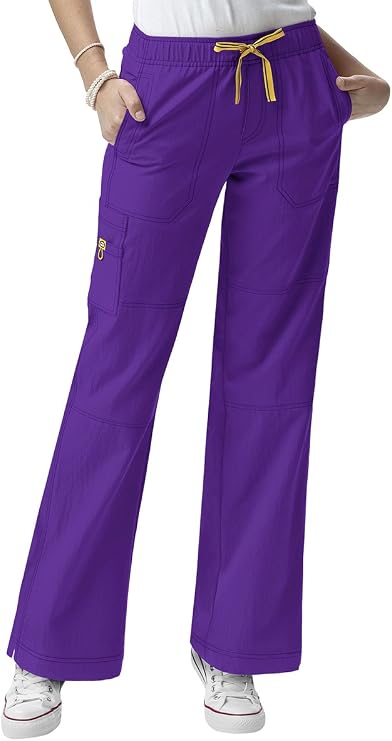 WonderWink Women's Petite Four-Stretch Sporty Cargo Scrub Pant, Petite