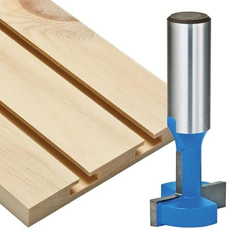 T-Shaped Slatwall Router Bit- T-Slot Router Bit for MDF, Softwoods, Hardwoods - Easily Accessible Woodworking Power Tools- Perfect Carbide-Tipped Bit T Slot Accessories for A Slatwall Storage System