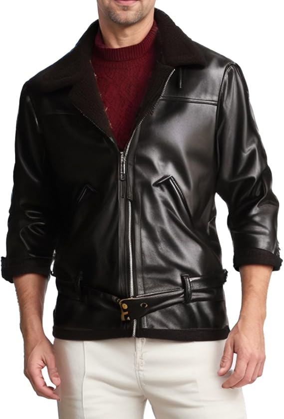 Leather Motorcycle Jacket, Biker Jacket Men Zip Up Jacket Stand Collar Leather Motorcycle Jackets Lightweight Bomber Transitional Mens Bomber Jackets Uk Mens Jackets Baseball Jacket Outwear Pu Coat