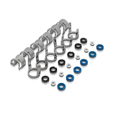 6pcs Fuel Injectors Seals Repair O-ring Kit 06E998907G Replacement For AUDI A4 A6 A8 2.8L 3.2L V6