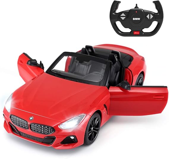 RASTAR BMW RC Car, 1/14 Scale BMW Z4 Roadster New Version Remote Control Car, Convertible Toy Car - Red / 2.4 Ghz