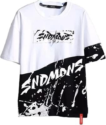 Men Techwear Y2K T-Shirt Graffti Letter Print Short Sleeve Tops Preppy Punk Hip Hop Streetwear Blouse Clothes Emo Alt