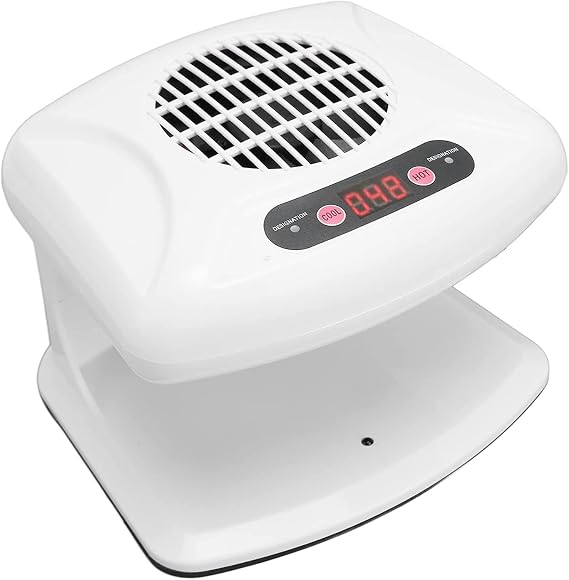 Nail Dryer for Regular Polish, 300W Nail Drying Fan with Sensor and Hot and Cool Air for Home Use (White) | with Hot & Cool Air, Smart Sensor, Salon & Home Use, Gift for for Women Girls