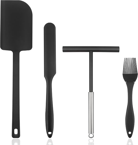 4 Pcs Crepe Pancake Spreaders and Spatula, for Cooking and Baking