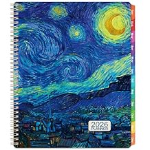 2026 Planner - 9" x 11" Weekly and Monthly Planner 2026 from JAN. 2026 to DEC. 2026, 2026 Weekly and Monthly Calendar with Tabs, Twin-Wire Binding, Inner Pocket, Thick Paper