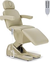 Olela 4 Motor Electric Massage Table - Electric Esthetician Bed with Adjustable Height, Backrest and Footrest, Med Spa Chair with Armrest & Heavy-Duty Steel Frame for Tattoo, Spa, Eyelash and So On
