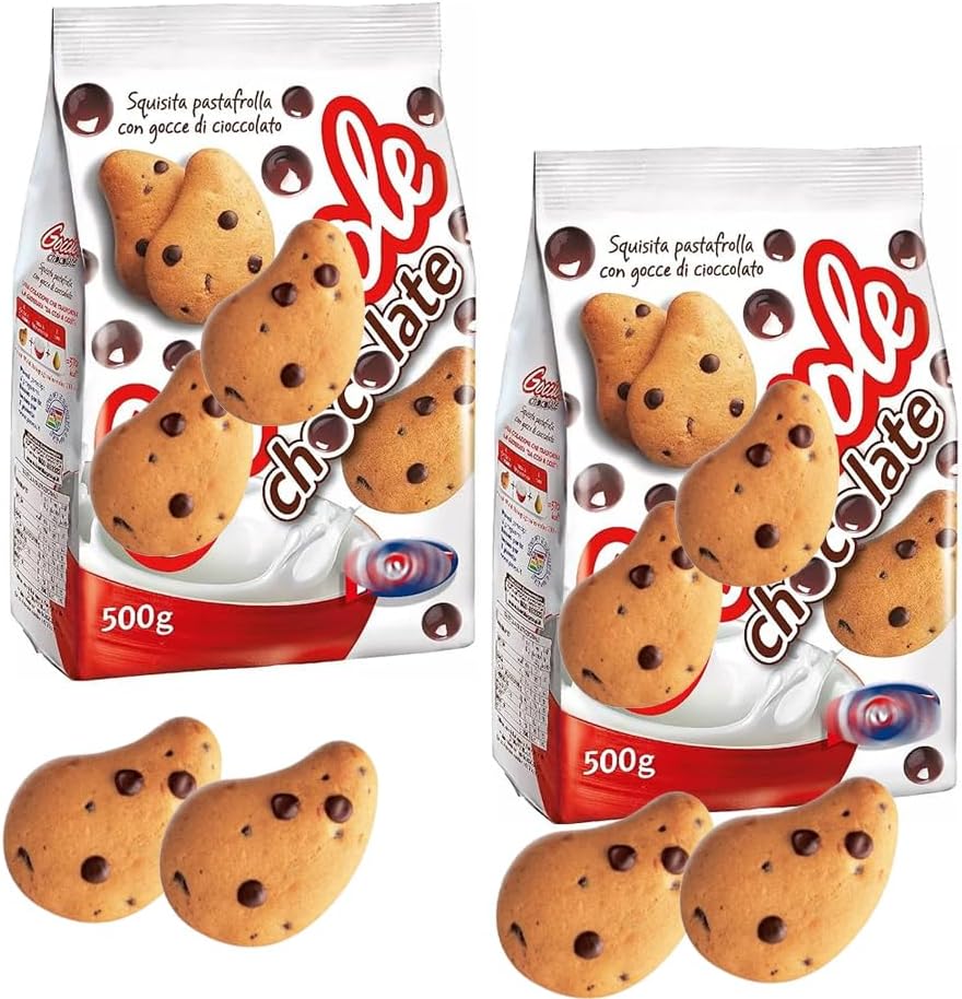 Dark Chocolate Chip Cookies Biacuits 500g - Pack of 2
