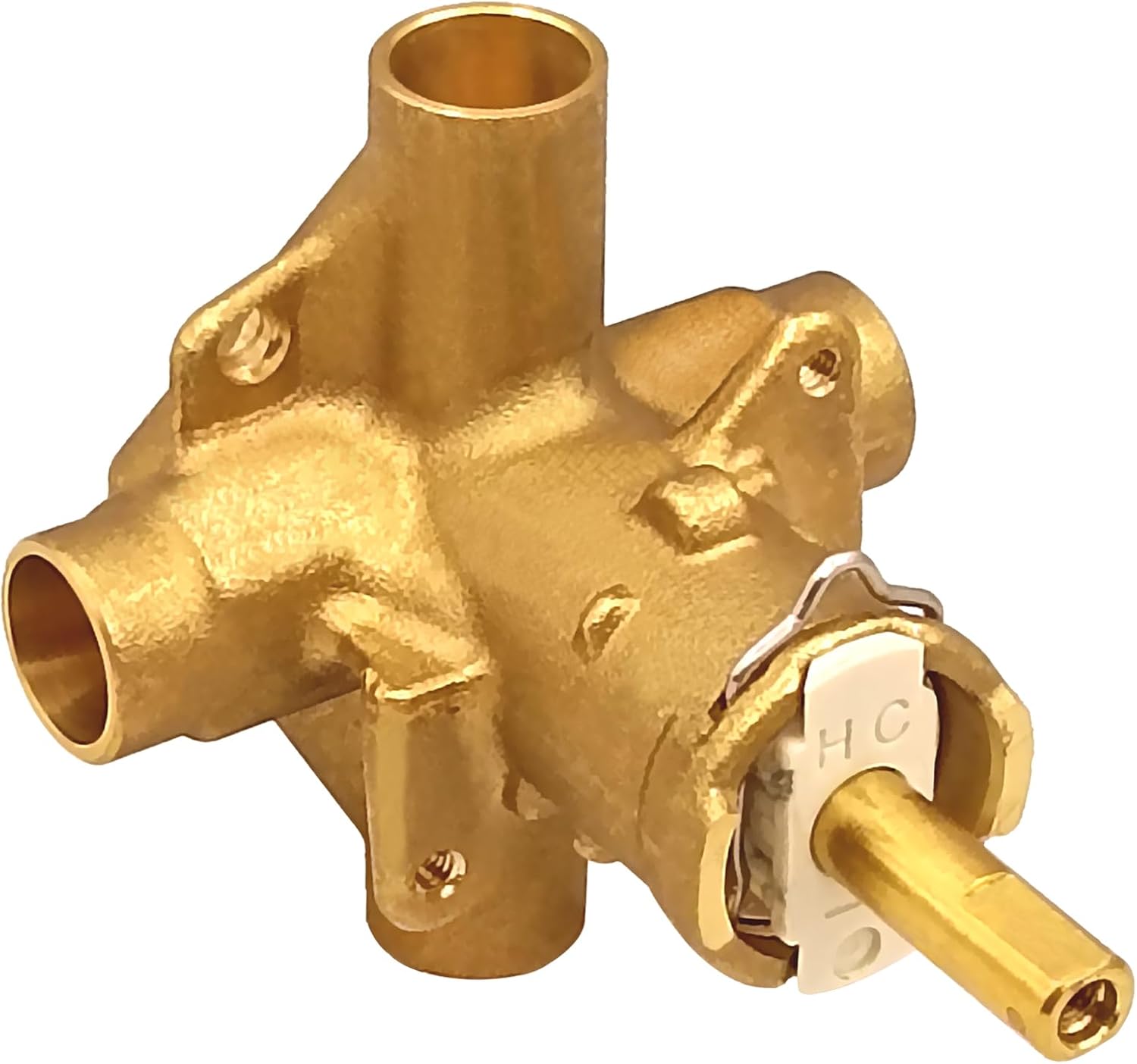 Replacement for 2520 Pressure Balancing Tub and Shower Valve, 4 Ports, 12 Inch CC Connections, Brass