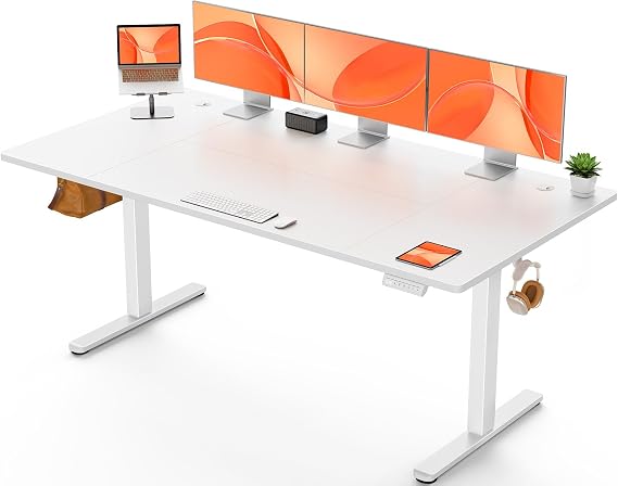 ErGear Electric Standing Desk 160 x 80cm 4 Memory with Splice Board
