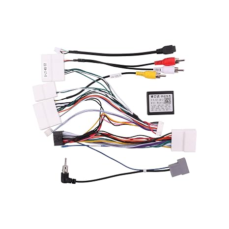 16 PIN Car Radio Wiring Harness for Nissan Rogue, Altima 13-18, Qashqai X-Trail Frontier Sentra 14-18, Stereo Wire Cable Fit Aftermarket Android Head Unit, Retain SWC, Backup Camera, Bose AMP