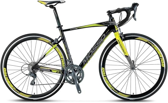 MOSSO CAVALIER CLARIS YOL YARIŞ BİSİKLETİ SİYAH LIME 56 kadro (GREENWAY BİSİKLET)