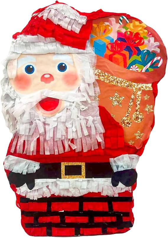 Santa Claus in Chimney Christmas Pinata For Christmas Party Decoration and Party Celebrations