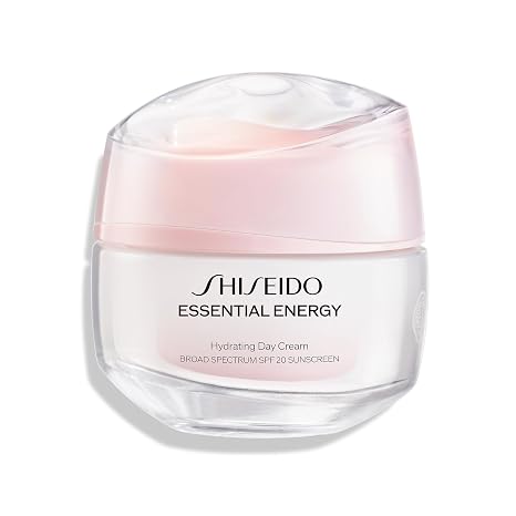 Shiseido Essential Energy Hydrating Day Cream Broad Spectrum SPF 20 - 50 mL - Visibly Reduces the Look of Pores & Fine Lines - With Hyaluronic Acid - 24-Hour Hydration - All Skin Types