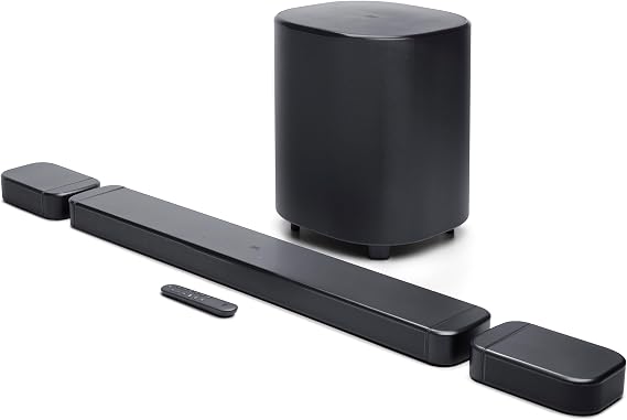 JBL Bar 700MK2 Soundbar with Subwoofer, Dolby Atmos Surround - Black