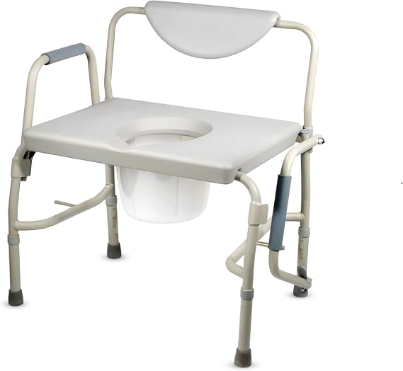 Healthline Trading Heavy Duty Drop Arm Bariatric Commode by Healthline Trading