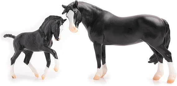 Breyer Nistar Blazing Kansas LOM and GTF Blazing Ethel 1857, Black
