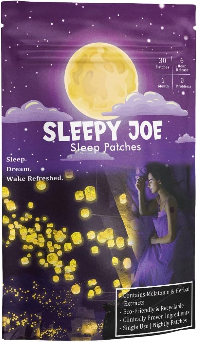 Sleep Patches with Lavender Essential Oil to Improve Quality Sleep, Melatonin Patches, Easy to Stick On 1 Count Pack of 30
