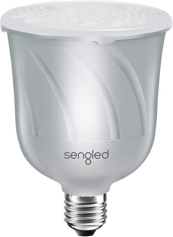 Sengled+ C01-BR30SP Pulse Dimmable LED Light Bulb with a Built-In Wireless Bluetooth JBL Speaker, Satellite Bulb, Pewter