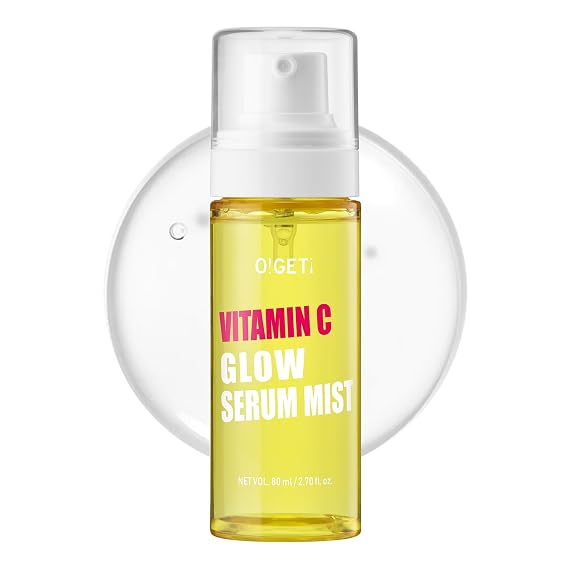 Vitamin C Glow Serum Mist, Hydrating & Brightening Facial Mist with Jeju Green Tangerine, Face Spray for Glow Skin, Niacinamide, Hypoallergenic, 2.7 fl.oz