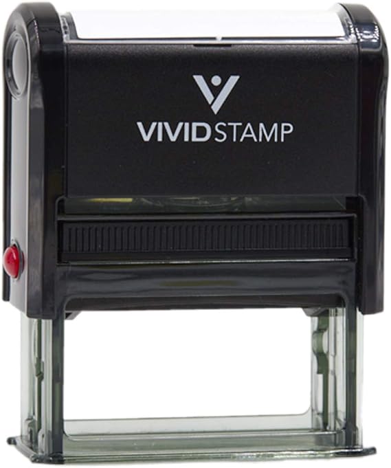 Approved by Self Inking Rubber Stamp (Black Ink) - Medium