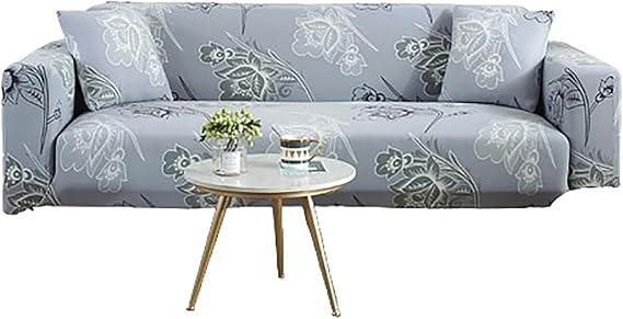 Sofa Cover Complete Sofa Protection Couch Covers for 3 Cushion Sofas Polyester Material Sofa Slipcovers Universal Fit Dust-Proof Pet Protective Cover Removable and W C-Double