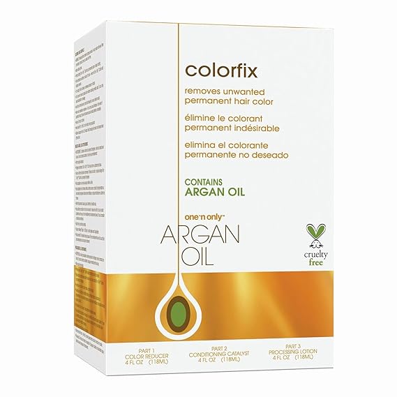 One 'n Only Colorfix Hair Color Remover Kit - Professional Hair Dye Remover With Argan Oil - Provides Targeted Color Correction for All Types - Cruelty Free Formula (1 Kit)