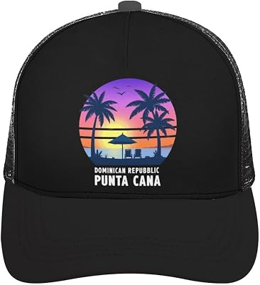 Baseball Cap for Men Women Adjustable Trucker Hat Casquette Lightweight Mesh Snapback Hat Black