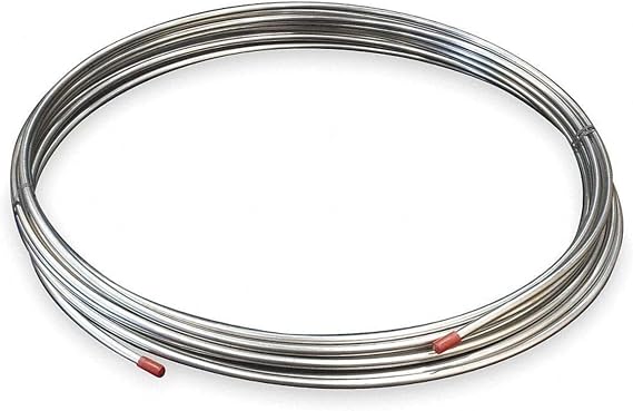 Stainless Steel Tubing Coil, Type 304-1/42" OD x 50 ft, .020 Wall