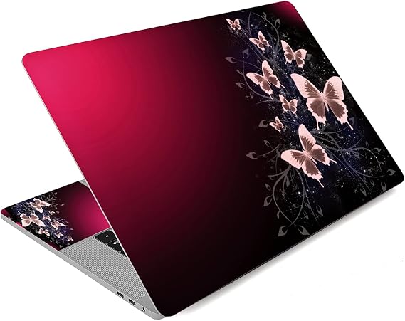 Laptop Skin Sticker Decal,12" 13" 13.3" 14" 15" 15.4" 15.6 inch Laptop Skin Sticker Cover Art Decal Protector Notebook PC (Butterflies)