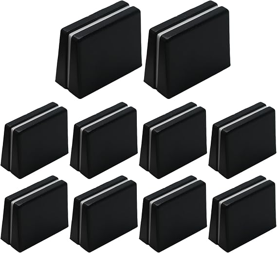 Hordion 10pcs Fader Caps, Mixer Slider Fader Knobs Black Fader Cap