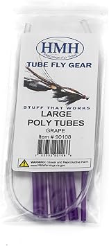 HMH Fly Tying Poly Tubes with Assorted Fluorescent Colors (Large)