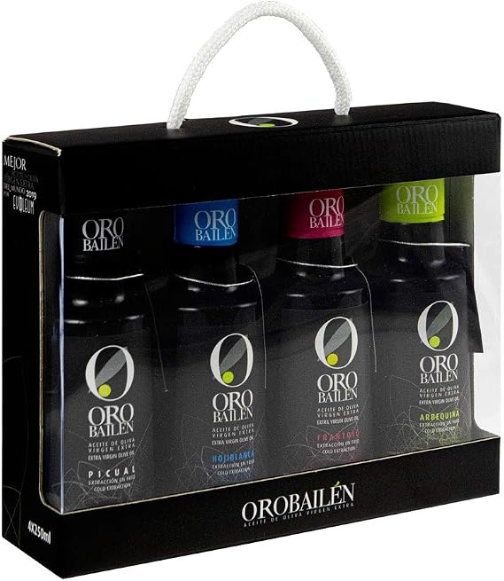Oro Bailen - Set 4 varieties of Extra Virgin Olive Oil (250 ml each bottle)