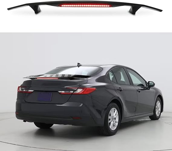 Universal Trunk Spoiler Wing ABS Rear Spoiler for Cars Racing Sport Style Compatible with 3rd Brake Light All Sedan Coupe Hatchback(Glossy Black