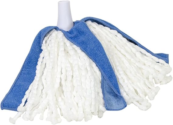 Quickie Microfiber Cone Mop Refill, Machine Washable, Reusable, Highly Absorbent Mop Head Refill