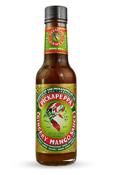 Pickapeppa Mango Sauce, Gingery, 5 Ounce