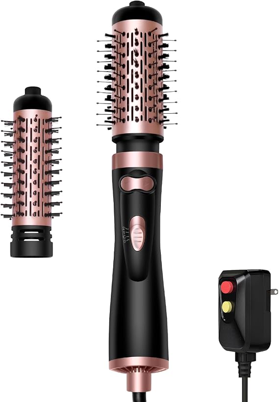 2-in-1 Round Hot Air Spin Brush Set with 2 Brushes (2" & 1.5")