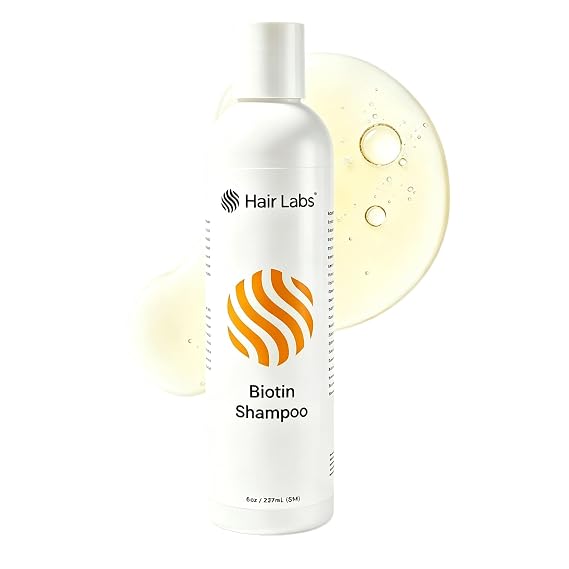 Hair Labs Biotin Shampoo for Hair Growth, 8 Fl Oz | Hair Thickening Products for Men & Women | Blend of Proprietary Ingredients Nourish & Stimulate | Burdock Root, Keratin, Caffeine, Silk Amino Acids