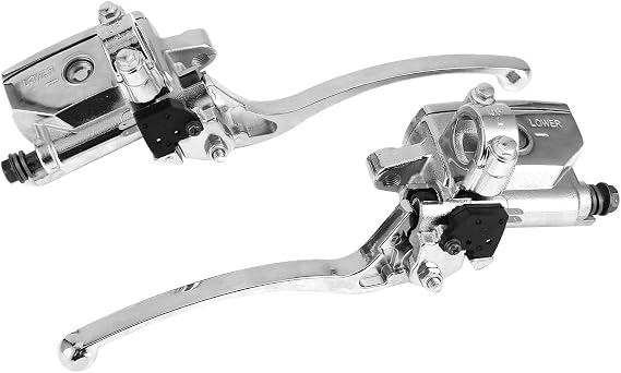 Brake with Motorcycle Master Cylinder 7/8" 22mm Left Hydraulic Brake Master Cylinder Fits Vehicle Under 400CC Displacement