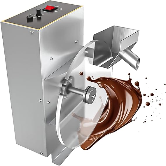 Professional Chocolate Tempering Machine - Stainless Steel Melting Pot with Mixing Wheel, 35-55RPM Speed Control for Even Melting & Coating - Commercial Grade Chocolate Warmer A
